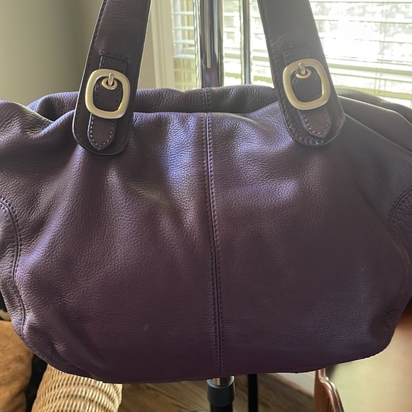 Michael kors pebbled leather purple hobo bag as new - Picture 4 of 9